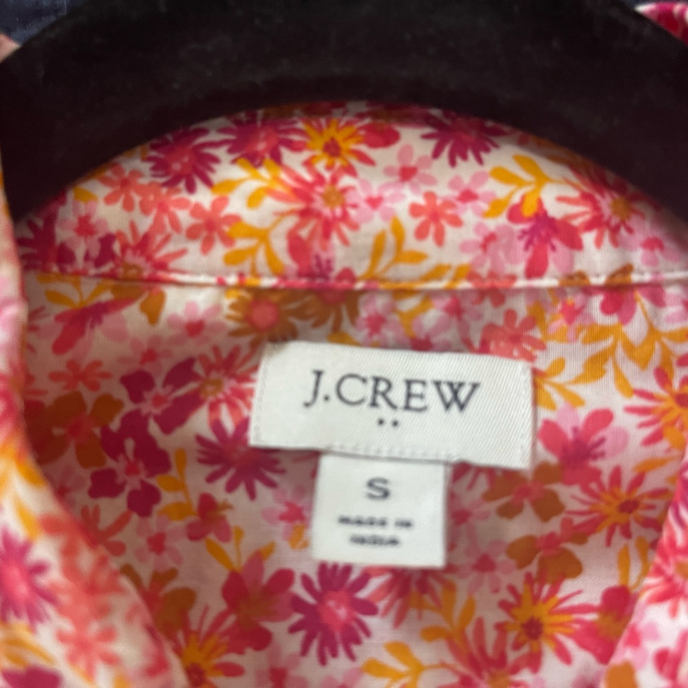 J. Crew Pink Button Down Casual Shirt with Long Sleeves size S - Picture 5 of 8